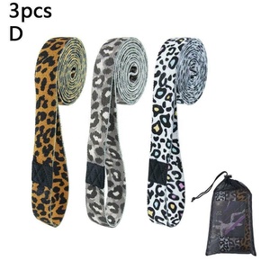 Banda de resistencia de tela con estampado de leopardo largo de alta calidad al por mayor, bandas largas con logotipo personalizado, yoga, gimnasio, ejercicio, cadera - Product Image 2