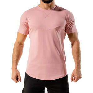 Camiseta Deportiva Casual de Verano para Hombre, 100% Algodón, Cuello Redondo, Manga Corta, Corte Holgado, Estampado Serigrafiado, Transpirable, Secado Rápido, Ribete en Contraste - Product Image 1