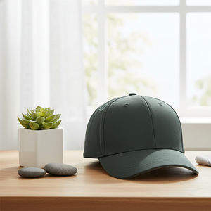 Casquette de baseball ajustée sportive et urbaine en mélange de coton et denim, broderie, visière plate, respirante, imperméable, idéale pour les promotions de mode - Product Image 3