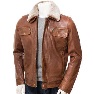 Chaqueta de Invierno de Cuero Genuino de Manga Larga para Hombre, Estilo Urbano, Calidad Premium, Impermeable y Resistente al Viento - Precio Bajo - Product Image 3