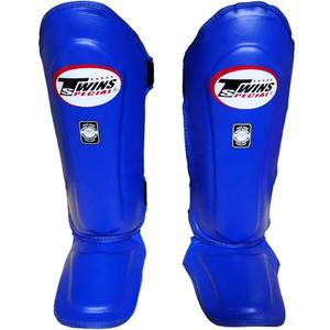 Protège-tibias et protège-pieds en cuir véritable pour jumeaux, pour entraînement de kick-boxing, personnalisables, vente en gros, professionnels - Product Image 1
