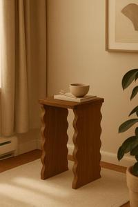 Modern Square Wooden Nightstand – Small <b>Bedside</b> <b>Table</b> for Bedroom, <b>Minimalist</b> Night <b>Table</b> 2. Premium Style: - Product Image 2