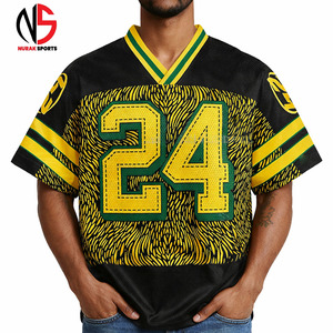 Unisex Oversized <b>Mesh</b> American Football Jersey Men Custom Sublimation Pattern Design NURAK's Sports <b>Top</b> Wholesale Manufacturer - Product Image 6