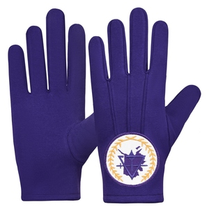 Gants en coton brodés maçonniques de luxe, motif carte de l'Alaska, couleurs et logo personnalisables, gants d'uniforme formels durables pour usage sportif - Product Image 4