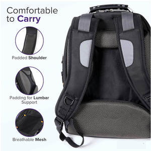Mochila de Mezclilla Personalizada de Fábrica, Estilo Clásico, con Cierre, Bolsillos, Impermeable, Calidad Premium - Product Image 3