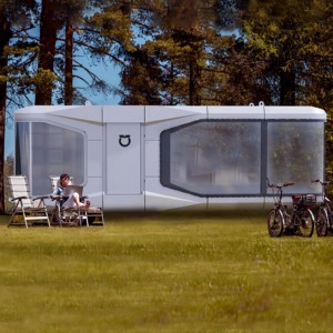 Maison capsule préfabriquée de luxe personnalisée, cabine modulaire mobile, mini-maison portable pour hôtel, resort, usage résidentiel ou bureautique - Product Image 5