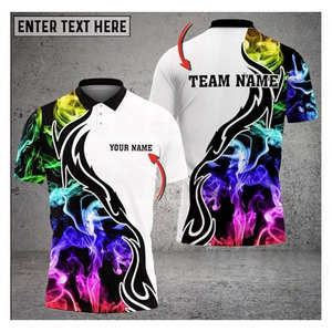 Camisetas de Boliche Personalizadas para Hombre, Jersey de Boliche con Nombre Personalizado, Camisetas Polo 3D para Hombre, Regalo Único para Amantes del Boliche y Equipos - Product Image 5