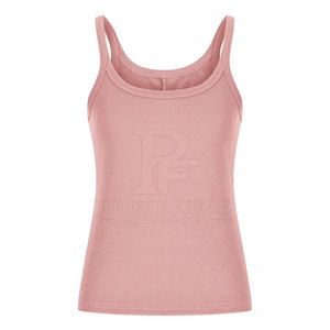 Camiseta sin mangas de punto casual para mujer, tejido de spandex/poliéster, ligera, transpirable, de secado rápido y ecológica - Product Image 3