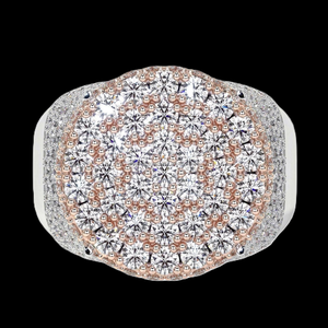 Anillo de Oro Amarillo de 14k con Diamantes Cultivados en Laboratorio VVS, Corte Brillante Redondo, Joyería Fina para Mujeres y Hombres, con Certificado - Product Image 4