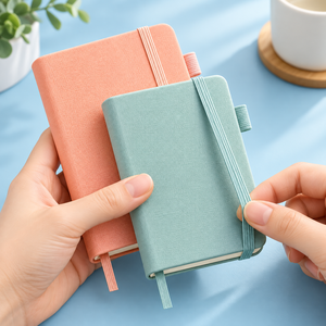 Taccuino Tascabile Personalizzato A6 A7, 200 Pagine, 100gsm, Piccolo Blocco per Appunti di Lavoro e Riunioni con Portapenna - Product Image 2