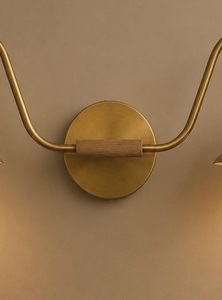 Modern Brass Wall Sconce Geometric Design Indoor Entryway Lighting Fixtures - Product Image 6