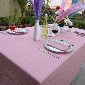 Large Cotton <b>Tablecloth</b> Wrinkle Free Solid Handmade Modern Premium Quality Customizable Eco-Friendly Decor Home Hotel Restaurant - Product Image 5