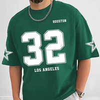OEM ODM Logo personnalisé, vêtements pour hommes, épaules tombantes, style vintage, course automobile, lettres tricotées, hip-hop, rétro, streetwear, coupe régulière, biologique