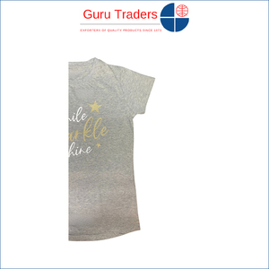 Camiseta informal para niñas, transpirable, cómoda, cuello redondo con logotipo personalizado, manga corta, Material de tela de algodón 100% a buen precio - Product Image 4
