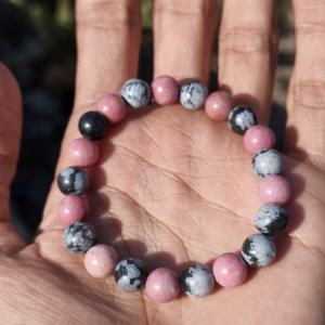 8mm Trendy Couple Friendship Fashion Gift Natural Healing Gemstone Stretch Crystals Beaded Bracelet - Product Image 2