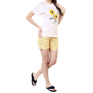 Conjunto de camiseta y pantalones cortos personalizados, ropa de verano de 2 piezas para mujer, último diseño, conjunto de camiseta estampada para fitness femenino. - Product Image 3