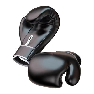 Gants de boxe en cuir avec rembourrage épais et protecteur, finition lisse et fermeture réglable pour l'entraînement - Product Image 1