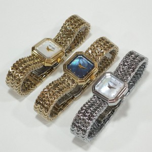 Montre-bracelet à quartz élégante et rétro pour femme, mouvement Miyota, cadran nacre, bracelet en acier inoxydable tressé, boîtier en laiton vintage de luxe - Product Image 4