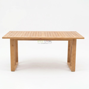 Mesa de Comedor Rectangular Felcia de Madera de Teca Sólida, Diseño Moderno y Minimalista, Muebles Ecológicos para Comedor - Product Image 4