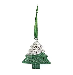 <b>Christmas</b> Hanging Metal Star Ornament Blue Glitter Decoration for <b>Tree</b> Home Party Holiday Decor Gift Piece Hanging Pendant - Product Image 1