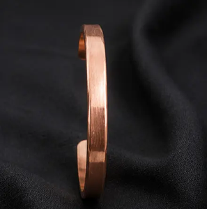 Brazalete de Cobre de Diseño, Brazalete Ajustable de Cobre, Brazalete de Cobre Hecho a Mano, Colección de Joyería Tradicional Kada - Product Image 3