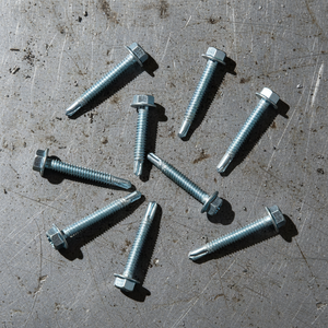 Weather-Resistant Galvanized <b>Flat</b> Head Timber Screws - Coarse Thread Sharp Point Custom Sizes - Product Image 1