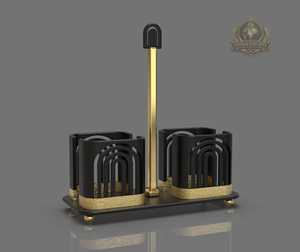 Portapañuelos de Lujo, Moderno, de Acero Inoxidable, No Plegable, Personalizable, Tipo Soporte, Portátil, Ajustable, Estilo Indio - Product Image 3