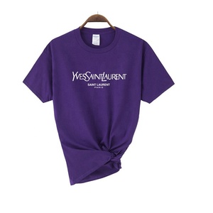 Camisas Personalizadas para Hombre, 100% Algodón, Venta al por Mayor, Corte Regular, Cuello Redondo, Impresión Serigráfica, Anti-Pilling, Estilo Casual Elegante con Patrón de Letras - Product Image 5