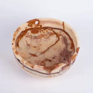 Accesorio de mármol de lujo, tazón de piedra hecho a mano, accesorio de mármol pulido de primera calidad, ónix natural de diseño, precio al por mayor - Product Image 3