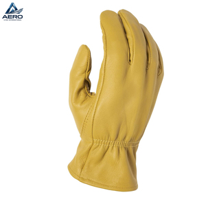 Guantes de Trabajo de Cuero Amarillo Resistentes, Flexibles y Duraderos para Protección de Manos en Almacenes y Mantenimiento General - Product Image 2