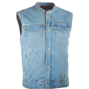 Chaleco Vaquero sin Mangas para Hombre, Talla Grande, 100% Algodón, Ropa Casual de Invierno para Hombre, Logotipo Personalizado - Product Image 5