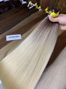 Extensions de cheveux humains, qualité double trame, cheveux vierges vietnamiens, 100g, lisses naturels, toutes les couleurs, 55 cm de long - Product Image 3