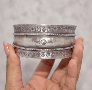 925 Sterling <b>Silver</b> Trendy Geometric Women's Bangle <b>Bracelet</b> for Anniversary Occasion IGI Certified Handmade Jewelry Wholesale - Product Image 4