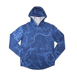 Sudadera con Capucha de Pesca de Manga Larga para Hombre, Impresión por Sublimación, Protección UV UPF 50, Poliéster, Camiseta Anti-UV para Exteriores - Product Image 3