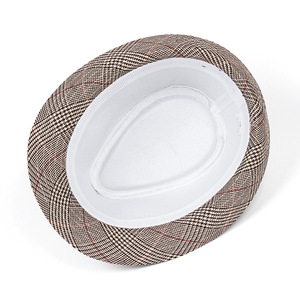 Fashion Men Fedora <b>Hat</b> <b>Flat</b> Pork Pie <b>Hat</b> for Gentleman Dad Bowler Porkpie Jazz Big Size Fedora <b>Hat</b> - Product Image 4