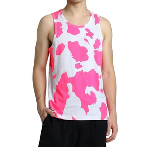 เสื้อกล้ามออกกำลังกายไซส์ใหญ่ ราคาประหยัด สกรีนโลโก้ได้ ผ้าถัก ระบายอากาศ น้ำหนักเบา สีพื้น สำหรับผู้ชาย MOQ ต่ำ - Product Image 1