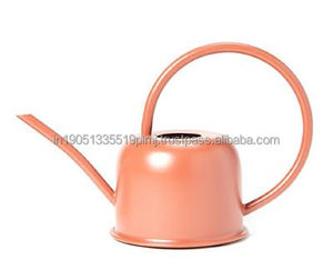 Regadera de jardín de metal personalizada, latas de agua galvanizadas para plantar con regaderas de esmalte verde para jardín y hogares - Product Image 3