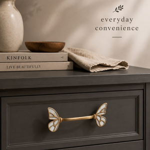 Tirador de Gabinete de Latón Premium con Diseño de Mariposa, Decorativo para Cajones, Armarios, Cocinas y Muebles, Herraje con Detalles en Oro - Product Image 3