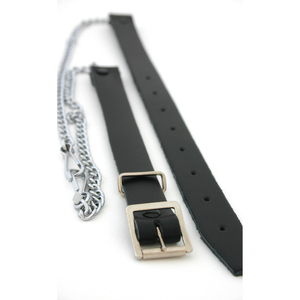 GNG IMPEX Sporran semi-découpé noir avec devant en crin de cheval et pompons argentés, accessoire traditionnel pour kilt écossais - Product Image 5