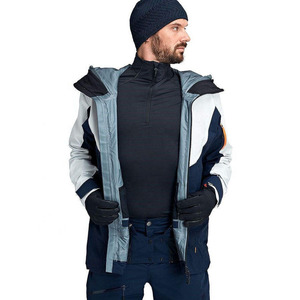 Nouvelle veste de neige unisexe à capuche chauffante 100 % imperméable, coupe-vent, grande taille, 220g, avec fermeture éclair, color-block, personnalisable, très vendue - Product Image 2