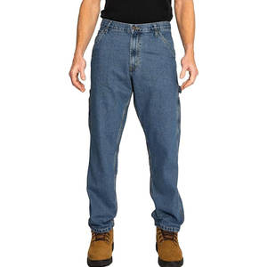 Pantalones Vaqueros Carpenter de Corte Relajado con Bolsillos Utilitarios y Presilla para Martillo, Ropa de Trabajo Resistente, Jeans Casuales de Moda Urbana - Product Image 1