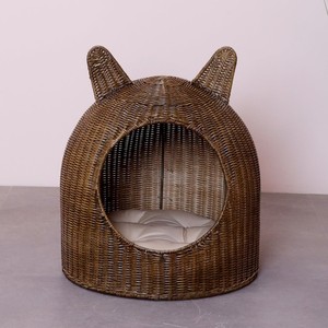 Casa para mascotas de ratán sostenible, cama económica para perros, jaula, camas tejidas para gatos, cesta para dormir para gatitos - Product Image 4