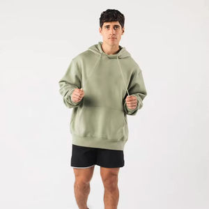 Custom Oversized Mens Hoodies Manufacturer Drop Shoulder Cotton Fleece Private Label Wholesale Supplier - Product Image 4