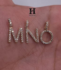 Collar con Colgante de Diamante Inicial Personalizado en Oro de 14K, Letras A-Z, Diamante Cultivado en Laboratorio, para Mujer, Joyería Fina Personalizada - Product Image 6