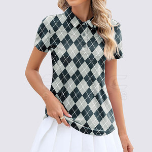 Vêtements de sport anti-transpiration pour femmes, polos imprimés pour une personnalisation et une promotion sur mesure - Product Image 5