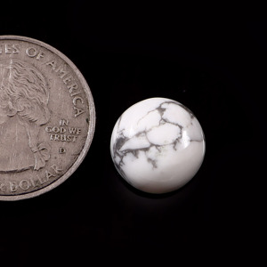 Cabochon rond en howlite blanche naturelle de qualité supérieure 4x4 MM, pierre précieuse en vrac pour la fabrication de bijoux, cristal de guérison, bague, pendentif, bracelet - Product Image 5