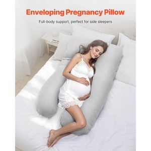 Cuscino per Gravidanza a Forma di U, Supporto Completo per il Corpo per Donne in Gravidanza, Morbido e Traspirante con Fodera Rimovibile, Design Salvaspazio - Product Image 1