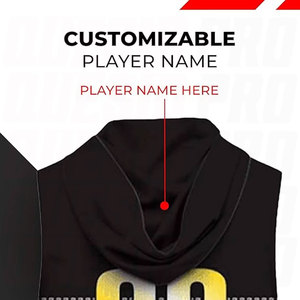 Custom Sports Jerseys Breathable 7v7 Flag Football Sportswear Sublimation Jersey <b>Tops</b> Moisture-Wicking Fabric Focused Player - Product Image 2