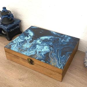 Boîte de rangement en bois imprimée pour l'exportation mondiale, boîte de rangement moderne en bois imprimé pour la vente en gros internationale - Product Image 1