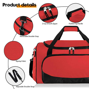 กระเป๋าใส่อุปกรณ์เบสบอลแบบมีล้อสำหรับกีฬากลางแจ้ง มีหลายช่องใส่ของ กระเป๋าเป้สะพายหลังสำหรับซอฟต์บอลและเบสบอล - Product Image 4